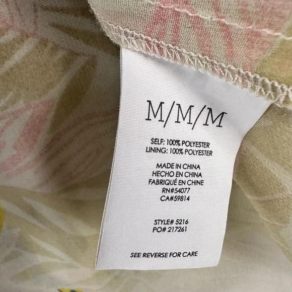 Cabi Parlor Tropical Print Top Sz M‎ - Picture 4 of 6